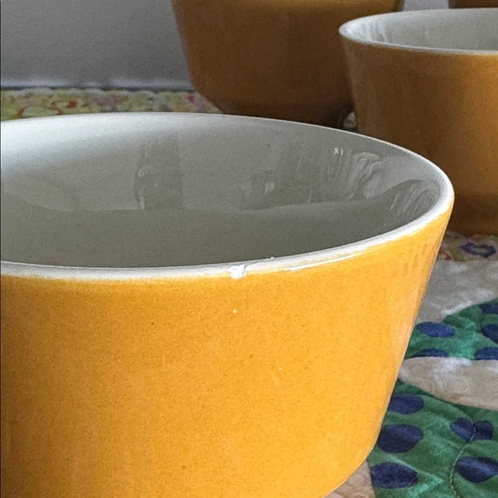 VINTAGE Homer Laughlin Morocco MCM Set of 5 Coffee Cups Set - Picture 4 of 4